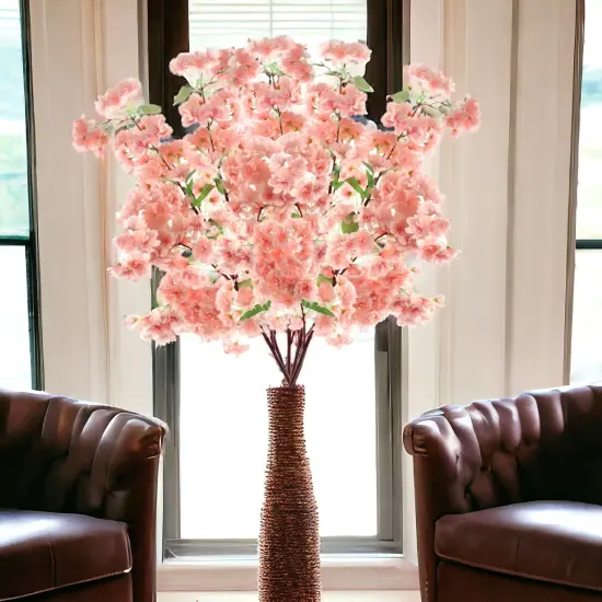 Light Pink Cherry Blossom Spray: Set of 12, 40-Inch by Floral Home&reg; {6}