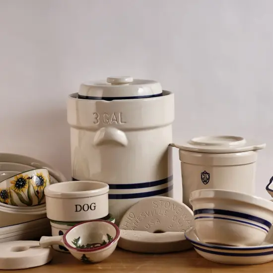 Ohio Stoneware Pizza Stone - 14 inch Natural, Unglazed for Even Heat Distribution, Easy Care {4}