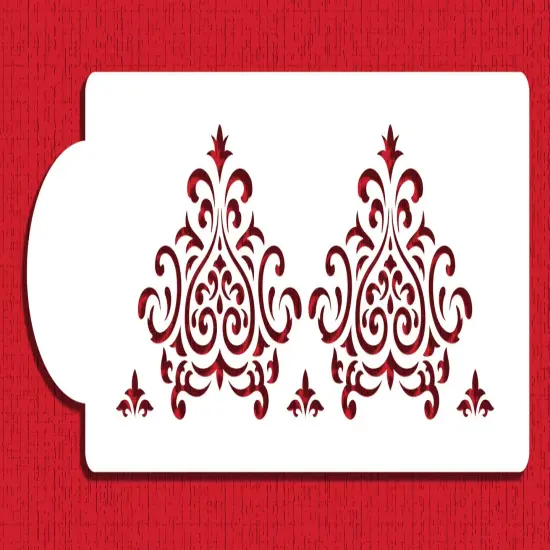 Elaine's Cake Stencil Tier #2 | C593 by Designer Stencils | Cake Decorating Tools | {1}