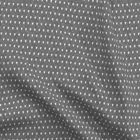 Various Fabrics by the Yard or Fat Quarter Hearts Gray Valentines Day Valentine Monochrome Cute Little Small Custom Printed Fabric by Spoonflower {5}