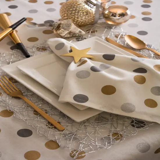 DII Gold Star Napkin Ring (Set of 6) {2}