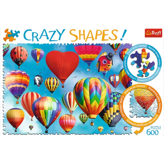 Crazy Shape 600 Piece Jigsaw Puzzles, Colorful balloons, Adult Puzzles, Trefl 11112 {3}