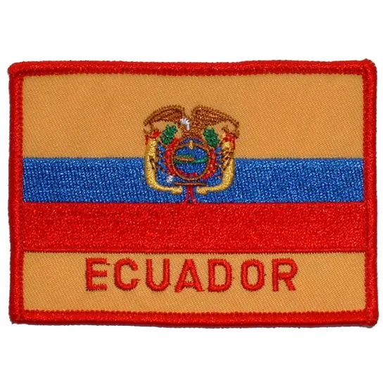 Ecuador Flag Patch 2 1/2" x 3 1/2" {1}