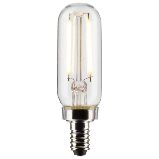 Satco 2.8w T6 LED 2700K Candelabra Base Dimmable - 25w equiv Warm White {2}