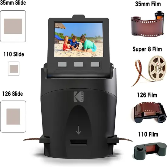 Kodak SCANZA Digital Film & Slide Scanner, Converts 35mm, 126, 110, Super 8 & 8 to JPEG {2}