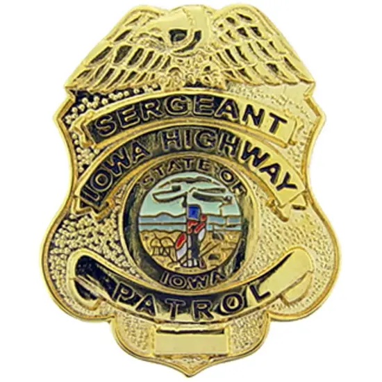 Iowa State Patrol Badge Pin 1" {1}