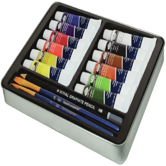 Royal & Langnickel(R) Acrylic Painting Art Set W/Tin {2}