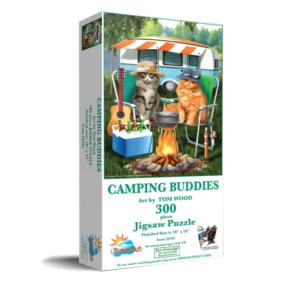 Sunsout Camping Buddies 300 pc Jigsaw Puzzle 29762 {3}