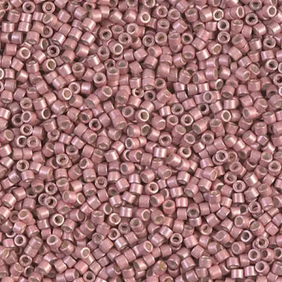 Miyuki Delica Bead 11/0 - DB1156 - Galvanized Semi-Frosted Pink Blush {1}
