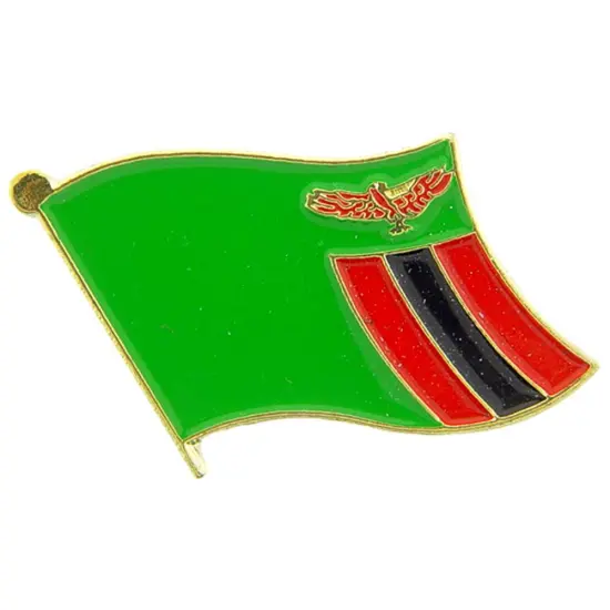 Zambia Flag Pin 1" {1}