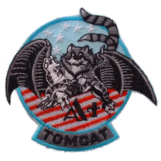 U.S. Navy F-14 Tomcat A+ Patch Blue & Gray 3" {1}