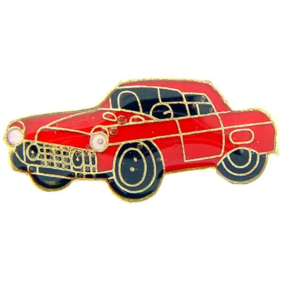 T-Bird Red Car Pin 1" {1}