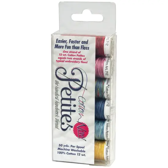 Sulky Sampler 12wt Cotton Petites 6/Pkg-Most Popular Blendables Assortment {2}