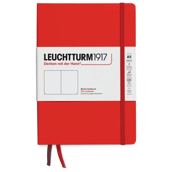 Leuchtturm1917 Blank Hardcover Notebook - Fox Red, 5-3/4" x 8-1/4" {1}