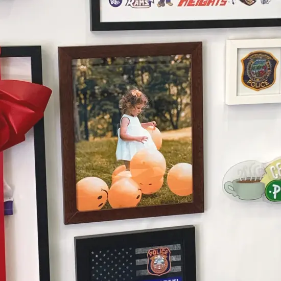 Brown Wood 48x17 Picture Frame 48x17 Frame Poster Photo {2}