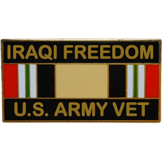 EagleEmblems P12265 Pin-Iraqi Freed,Army,Vet. (1.125'') {1}