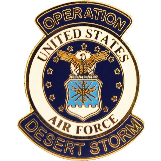 U.S Air Force Operation Desert Storm Pin 1" {1}