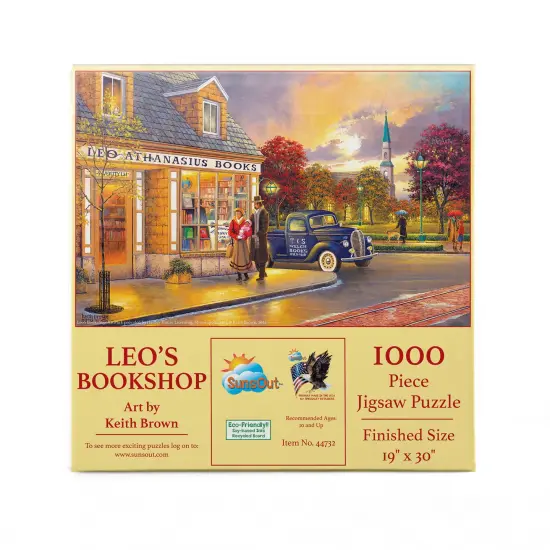 Sunsout Leo's Bookshop 1000 pc Jigsaw Puzzle 44732 {3}