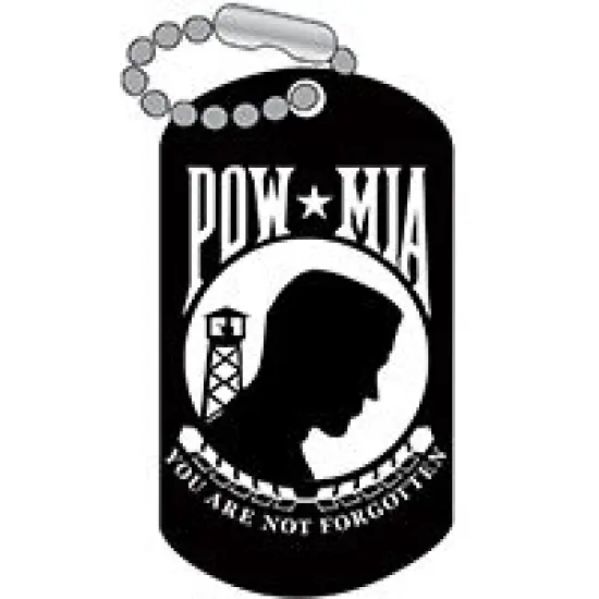 Black POW/MIA Flag Pin 1" {1}
