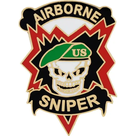 U.S. Army Airborne Sniper Pin 1 1/4" {1}