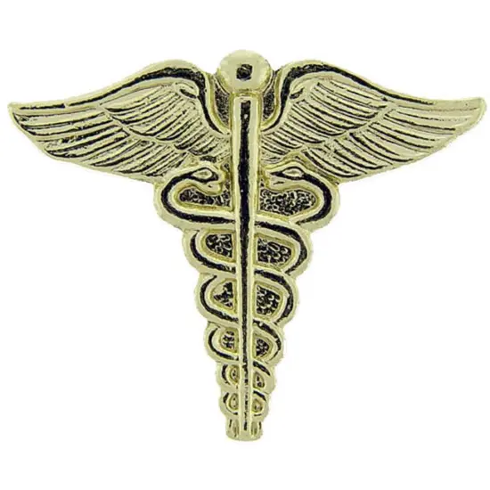 EagleEmblems P64047 PIN-Army,Medic,Caduceus (GLD) (Mini) (3/4'') {1}