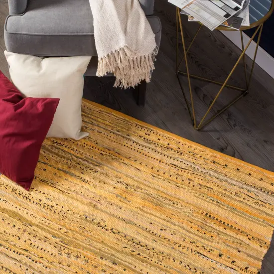 DII Multi Mustard Rag Rug {2}