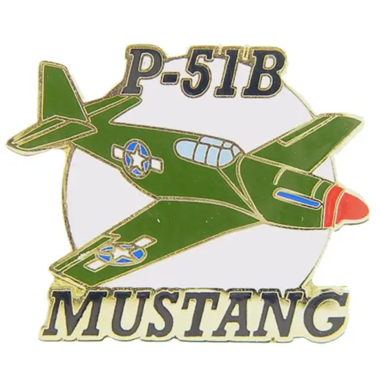 P-51B Mustang Airplane Pin 1 1/2" {1}