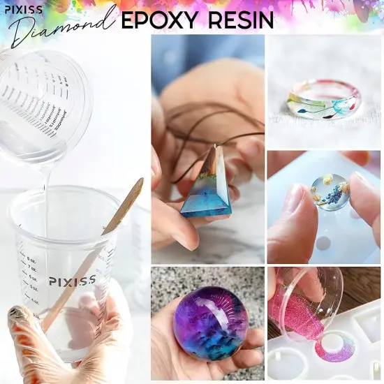 Pixiss Premium Epoxy Resin 2 Gallon Kit - Safe, Bubble-Free Easy for Beginners {3}