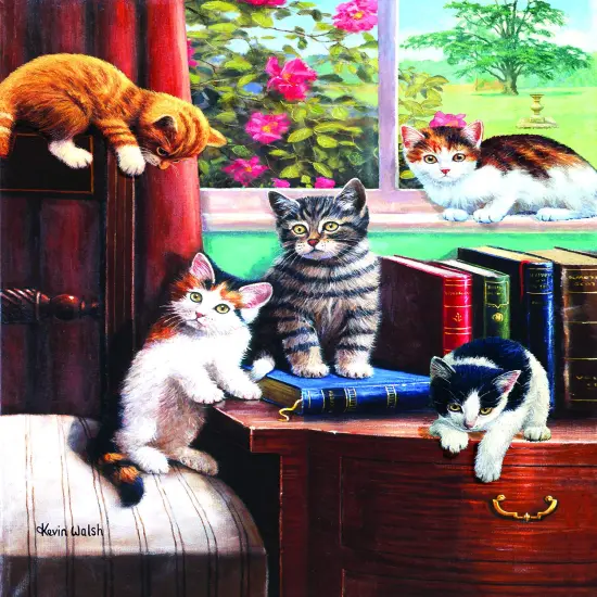 Sunsout Playtime in the Study 1000 pc Jigsaw Puzzle 13342 {1}