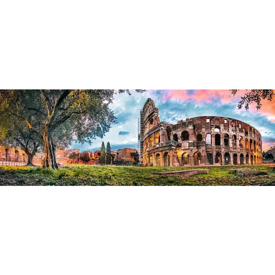 Panorama 1000 Piece Jigsaw Puzzles, Colosseum at Dawn Puzzle, Rome, Italy and the Colosseum, Adult Puzzles, Trefl 29030 {2}