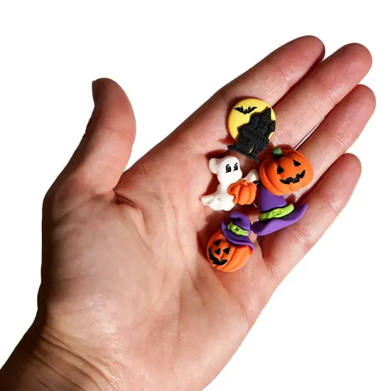 Buttons Galore Flatback Embellishments for Crafts - Thrills and Chills - 15 Pieces {2}