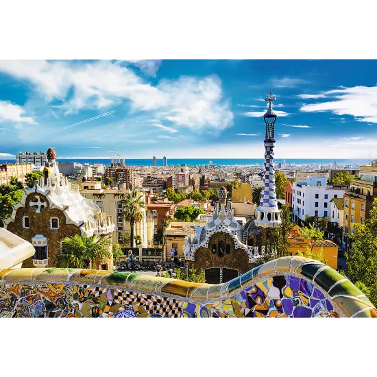 1500 Piece Jigsaw Puzzle, Park G&uuml;ell, Barcelona Spain Puzzle, European Puzzles, Antoni Gaudi Puzzles, Adult Puzzles, Trefl 26147 {2}