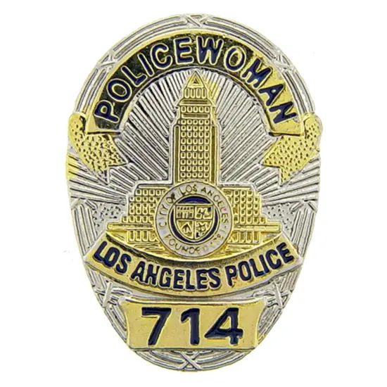 Los Angeles Policewoman Badge Pin 1" {1}