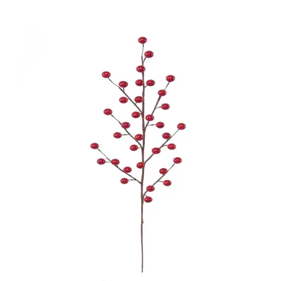 Set of 48: Red Holly Berry Stems with Lifelike Berries | 19-Inch | Festive Holiday Decor | Trees, Wreaths, & Garlands | Christmas Picks | Home & Office Decor - 2024 Christmas Collection, Floral Home by Artificial Flowers {1}