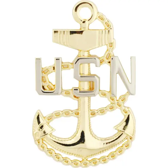 EagleEmblems P16206 Pin-USN,Chief Pet.Off.Bas (1.5'') {1}