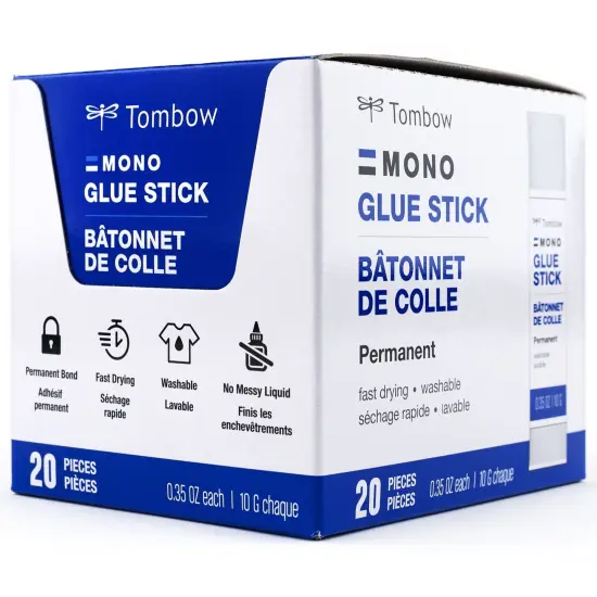 Tombow MONO Glue Stick Open Stock 20/Pkg-10g Each {1}