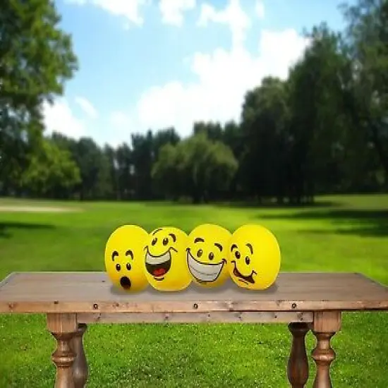 Big Mo's Toys Stress Balls - Emoticon Sensory Stress Reliever Fidget Toy Stretch Ball for ADD / ADHD - 4 Pack {4}