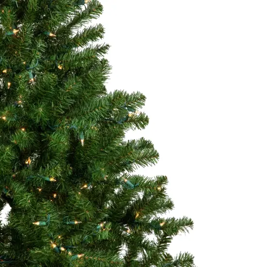 Northlight 6' Pre-Lit Medium Balsam Pine Artificial Christmas Tree, Clear Lights Green {3}