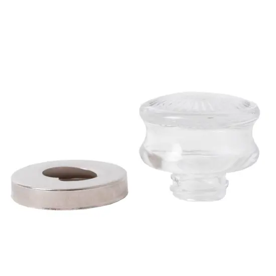 Percolator Top Knobs Clear Glass Set of 2 Sizes Small and Large {4}