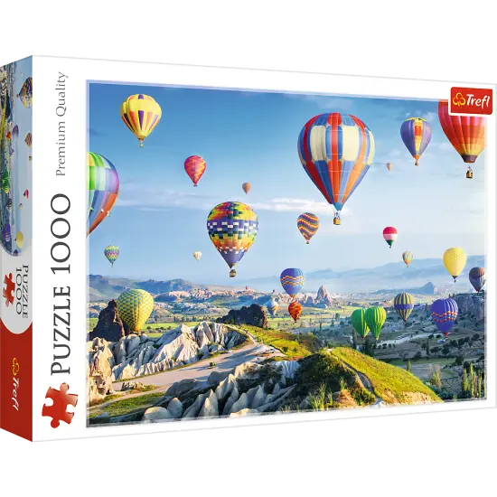 1000 Piece Jigsaw Puzzles, View of Cappadocia, Turkey, Hot Air Balloons, Beautiful Landscape Puzzles, Adult Puzzles, Trefl 10613 {1}