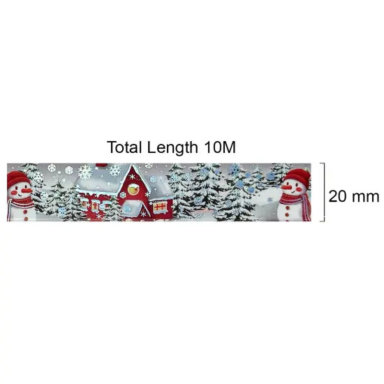 Wrapables Holographic Foil Washi Masking Tape House & Snowman {3}