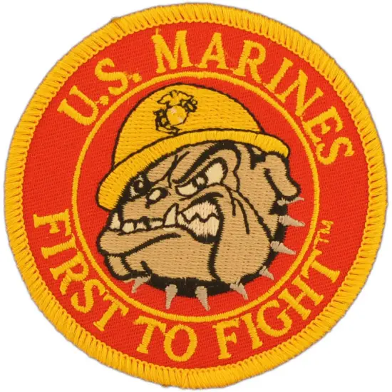 EagleEmblems PM5134 Patch-USMC,Bulldog,Logo (3'') {1}