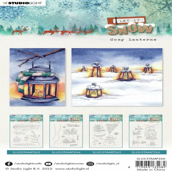 Studio Light Let It Snow Clear Stamps-Nr. 266, Cozy Lanterns {2}