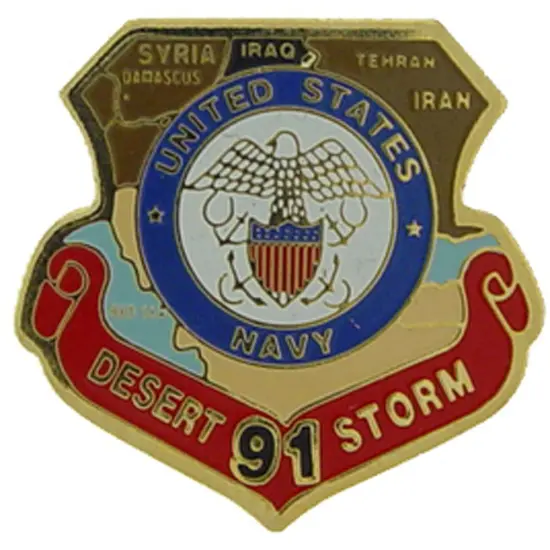 U.S. Navy Desert Storm Map Pin 1" {1}