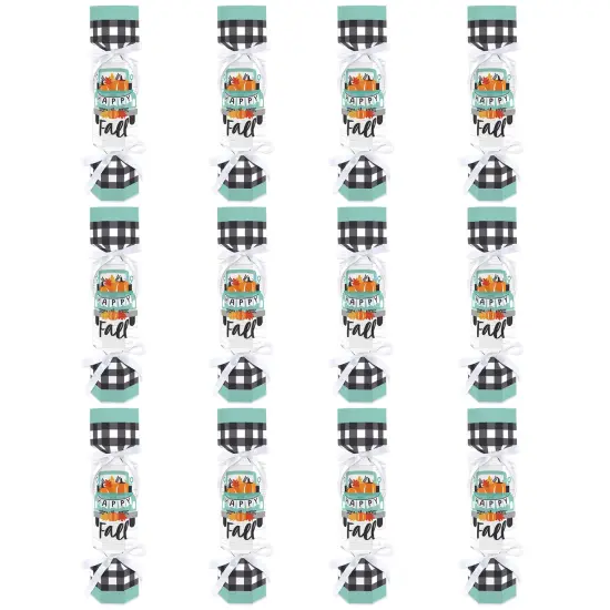 Big Dot of Happiness Happy Fall Truck - No Snap Harvest Pumpkin Party Table Favors - DIY Cracker Boxes - Set of 12 {6}
