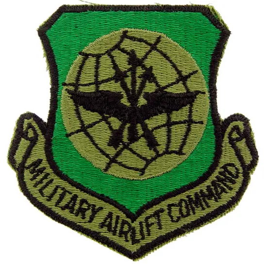 U.S. Air Force Military Airlift Command Patch Green 3" {1}