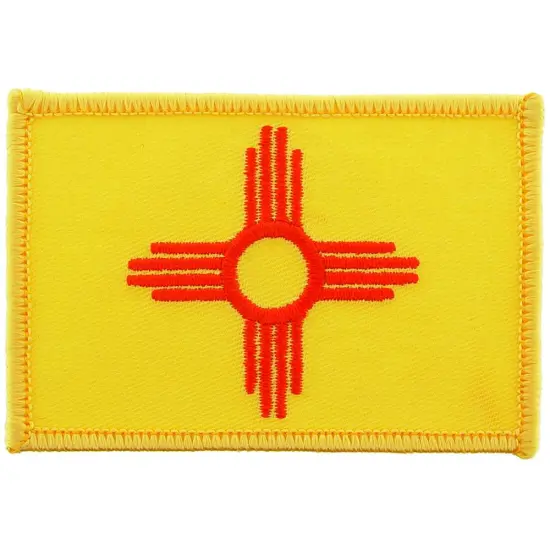 New Mexico State Flag Patch 2 1/2" x 3 1/2" {1}