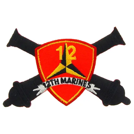 EagleEmblems PM0578 Patch-USMC,12TH MAR. RGT. (3.25'') {1}