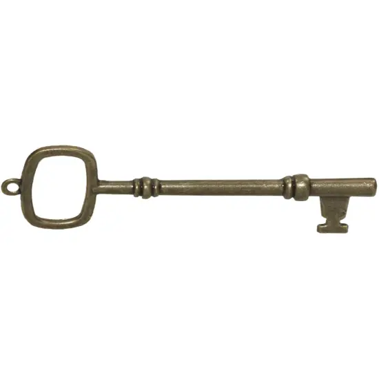 Deluxe Steampunk Cowboy Costume Bronze Brass Key Ring {1}