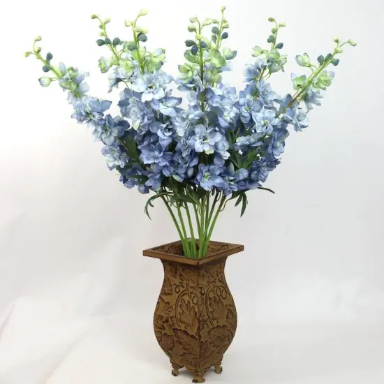 Premium 37-Inch Long Silk Delphinium for Stunning Floral Displays {2}